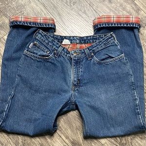 Vintage 90’s Carhartt Women’s Flannel Lined Relaxed Fit Jeans Size 6